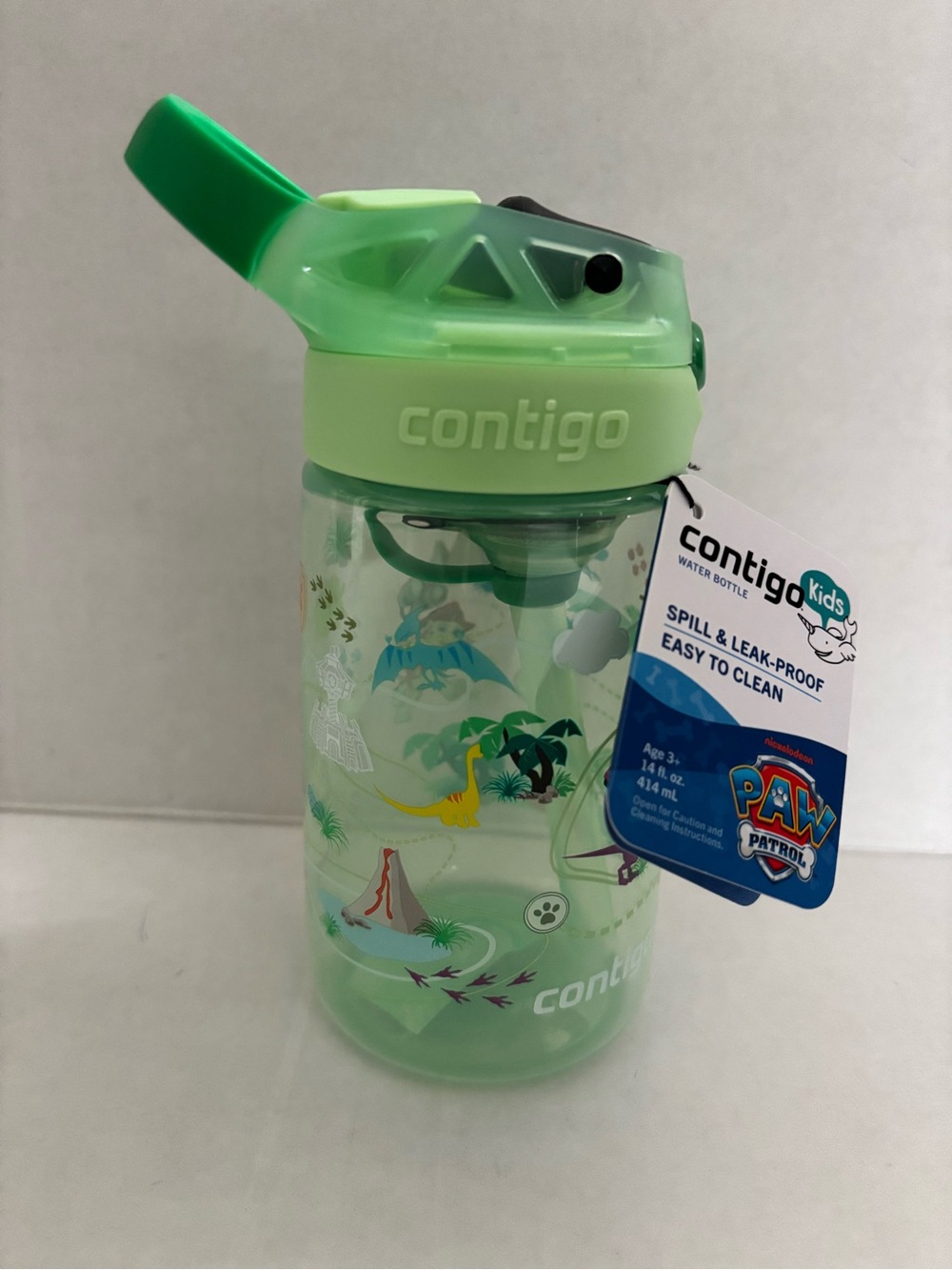 New! Contigo Paw Patrol kids Leak-Proof Spill-Proof Water Bottle Autospout 14oz